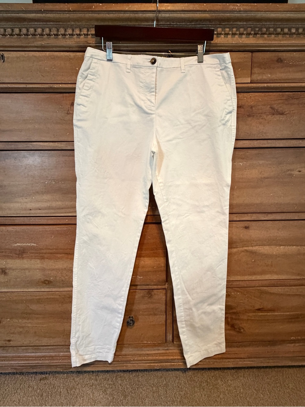 Boden White Straight Leg Chinos Size 12 R (US)